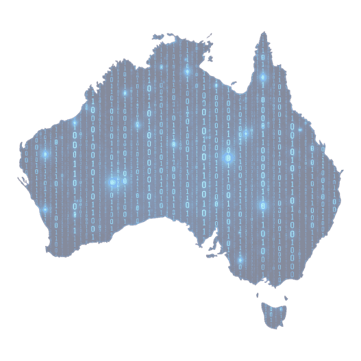 Australia Binary Map