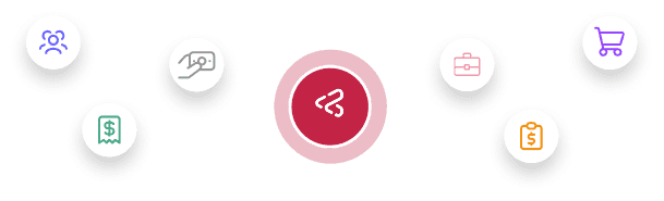 ACMO's workflow automation modules showing connected finance processes
